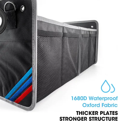 Miniatura 2 de Organizador de maletero de coche, impermeable, plegable, portátil, multiusos, caja de almacenamiento, organizador de bolsa de comestibles