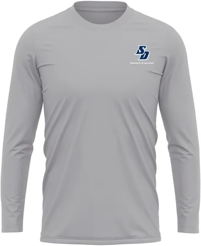 Miniatura 188 de Camisa deportiva de manga larga oficial de la NCAA Collegiate para hombre, con logotipo en el pecho izquierdo, colección Athletic Heather