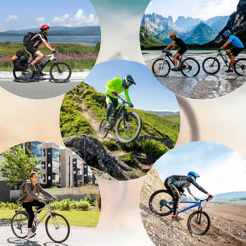 Miniatura 7 de BUCKLOS Frenos de disco hidráulicos MTB, bicicleta de montaña delantera izquierda 31.496 in derecha trasera 57.087 in freno hidráulico conjunto