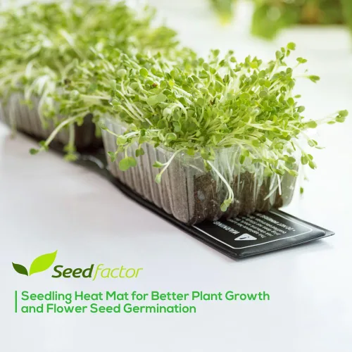 Miniatura 2 de MET - Tapete térmico para semillero certificado, factor de semillas, resistente al agua, duradero, tapete térmico de estación de germinación