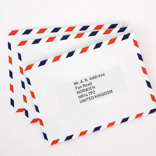 Miniatura 5 de Etiquetas de envío de direcciones imprimibles de fácil despegado, 1 pulgada x 2 5/8 pulgadas Adhesivo personalizable Blanco 300 etiquetas