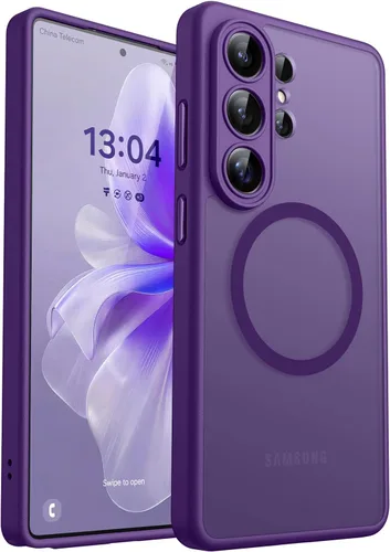 Miniatura 24 de CANSHN Funda diseñada para Samsung Galaxy A16-5G [protección completa de la cámara] [compatible con Magsafe] funda protectora trasera translúcida