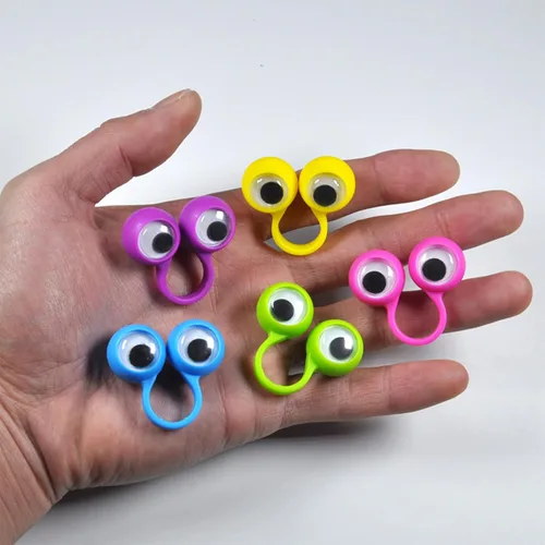 Miniatura 3 de Marionetas de dedo de ojo, marionetas de dedo de ojo, marionetas ondulantes, anillos de marionetas de dedo para ojos, juguete para niños, recuerdos