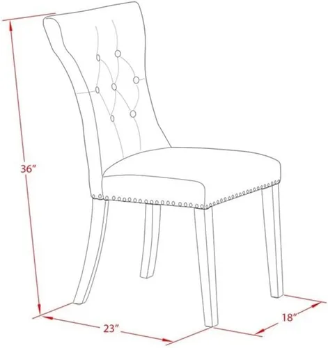 Miniatura 17 de East West Furniture SHGA5-BLK-24 - Juego de comedor de 5 piezas para 4 personas, incluye una mesa de cocina redonda con pedestal y 4 sillas Parson