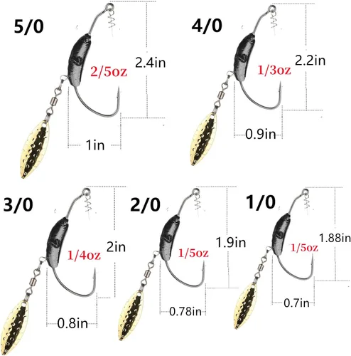 Miniatura 7 de 10 unidades/caja (2 modelos mezclados) jig heads Swimbait anzuelos de pesca, gusanos Senko suave cebo con anzuelos con peso de plomo/cuchillas