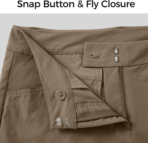 Miniatura 16 de Willit Pantalones cortos de golf de 4.5 pulgadas para mujer, de secado rápido, casuales, con bolsillos, resistentes al agua