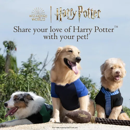 Miniatura 6 de Harry Potter Gryffindor Camiseta para perro, camisa de disfraz para mascotas, ropa y accesorios para perros con licencia oficial para casas