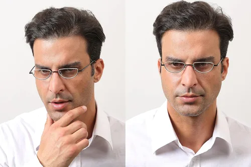 Miniatura 4 de REAVEE 4 unidades de gafas de lectura de aleación de diseño retro de media luna para mujeres y hombres, con marco medio, bisagra de resorte, Negro