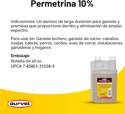 Miniatura 3 de Durvet 2253554 Permetrina EC 10%