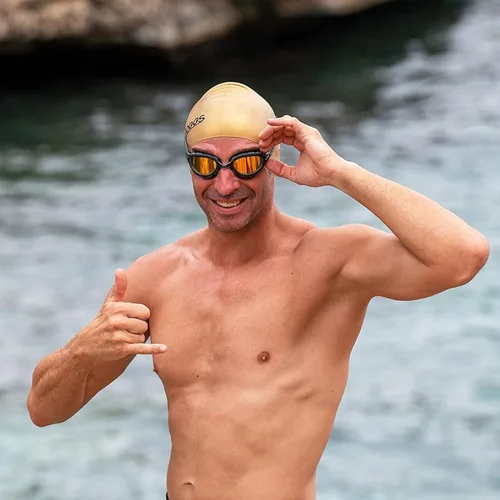Miniatura 6 de Zoggs Gafas de natación unisex de titanio Predatоr para adultos con junta ultra ajustada y lentes curvos espejados con protección UV antivaho