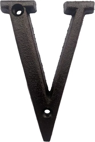 Miniatura 22 de BetLight Número de casa de hierro fundido de 5.5 pulgadas de alto, números de dirección de casa sólidos, elegante acabado marrón negro, fácil