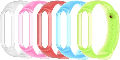 Miniatura 15 de Senter Correa de reloj de silicona suave Banda de repuesto para Xiaomi Mi Band 5 y Mi Band 6 Smart Watch Azul oscuro
