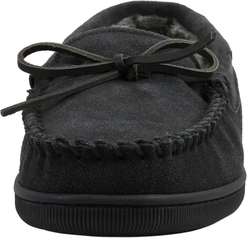 Miniatura 2 de Minnetonka - Pantuflas con suela rígida y forro de pelo para hombre