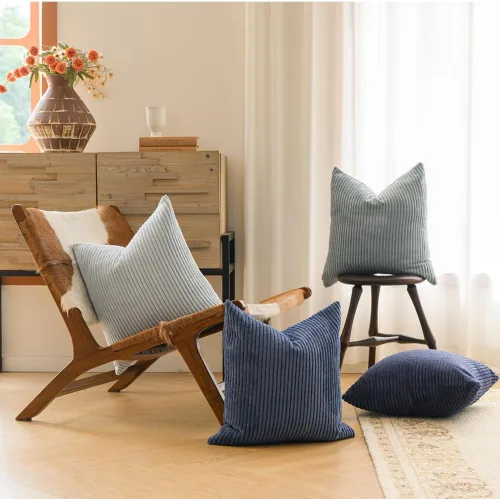 Miniatura 5 de LANANAS Fundas de almohada neutrales para sofá de 18x18 pulgadas, juego de 4 fundas decorativas de estilo granja boho para sala de estar, sofá