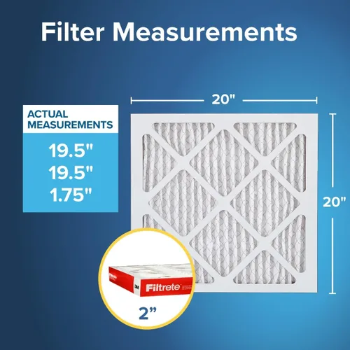 Miniatura 2 de Filtrete - Filtro de aire para aire acondicionado y calefactor, 20 x 20 x 2 pulgadas, MPR 1000 MERV 11, defensa contra alérgenos, paquete de 4