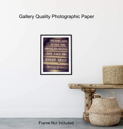 Miniatura 8 de Martin Luther King, MLK, Arte de Pared con Cita Motivacional - Póster Inspiracional, Imagen - Excelente Decoración para el Hogar u Oficina o Regalo