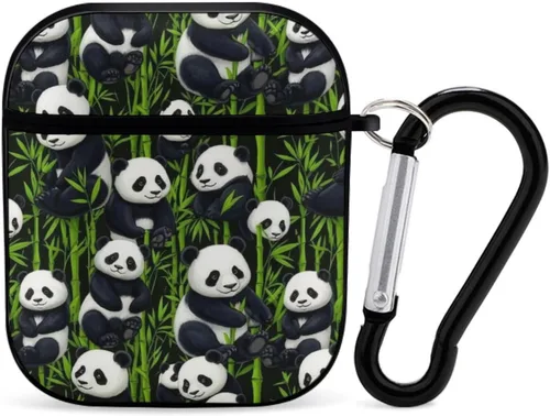 Miniatura 25 de Funda protectora de silicona compatible con AirPods 2 y 1 (camuflaje militar de camuflaje frío)
