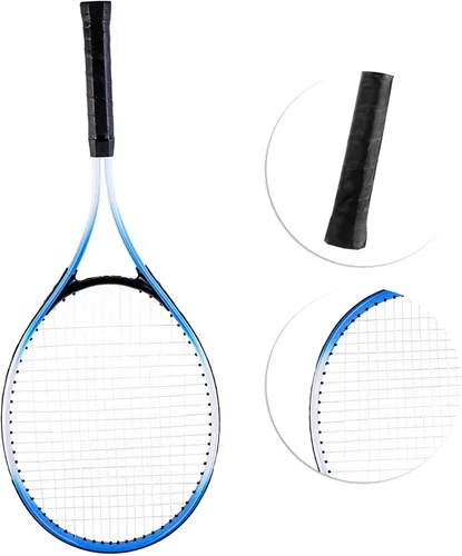 Miniatura 7 de Raqueta de tenis de 27 pulgadas, raqueta de tenis individual para principiantes, entrenamiento de competencia con bolsa de transporte, adultos