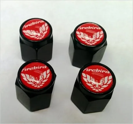 Compatible con tapones de válvula Pontiac Firebird Formula (negro, blanco/rojo)