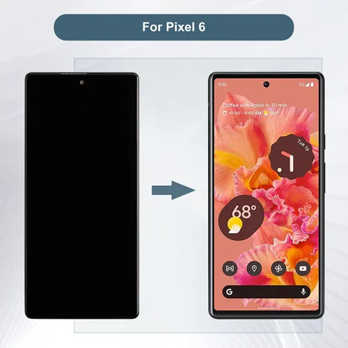 Miniatura 6 de Pantalla digital LCD compatible con Google Pixel 6 GB7N6 G9S9B16 6.4 "pantalla LCD táctil Asamblea (soporte de huellas dactilares)+herramientas