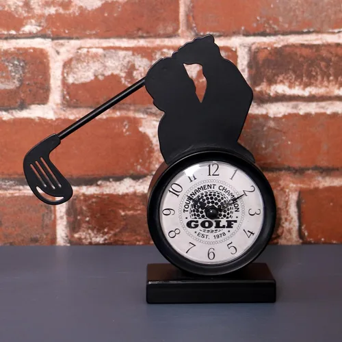 Miniatura 3 de Regalos de golf para hombres, papá, mujeres, hermano, jefes, palos de golf, reloj de escritorio, accesorios de escritorio geniales para compañeros