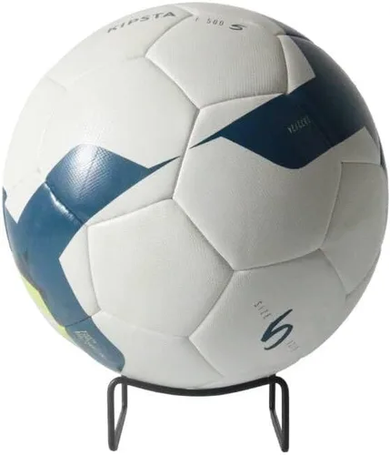 Miniatura 4 de HillSpring Soporte de exhibición de fútbol de metal, soporte base para baloncesto, bolos, fútbol, voleibol, rugby y otras pelotas con autógrafo