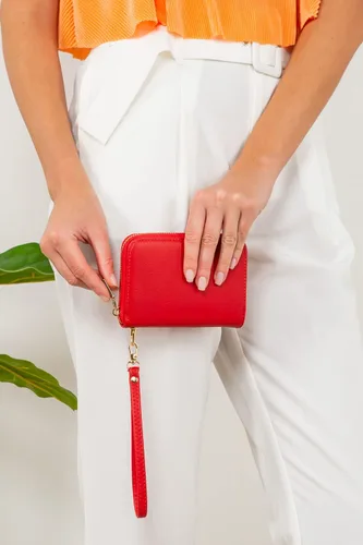 Miniatura 6 de LOVESOME Cartera pequeña con cremallera alrededor de la muñeca para mujer