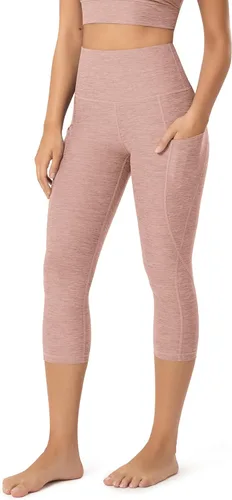Miniatura 83 de ODODOS - Leggings capri de cintura alta para mujer con bolsillos, control de abdomen, no se transparentan, para entrenamiento atlético, running