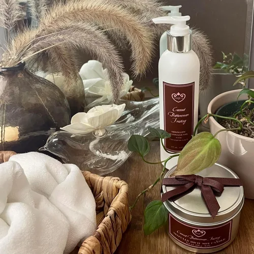 Miniatura 4 de Jaqua Aceite de masaje aromático para spa con aceite de jojoba, sésamo y girasol, glaseado de crema de mantequilla de coco