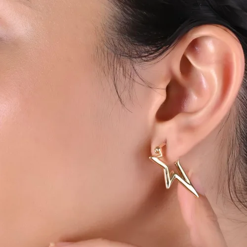 Miniatura 45 de Gempires - Aretes ligeros y gruesos, delicados y minimalistas, hipoalergénicos, chapados en oro, sin deslustre, diseño clásico, para uso diario