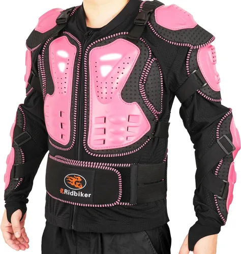 Miniatura 8 de RIDBIKER - Protector de blindaje desmontable, de cuerpo completo, para motocicleta, chaqueta de carreras, motocross, camisa protectora para pecho