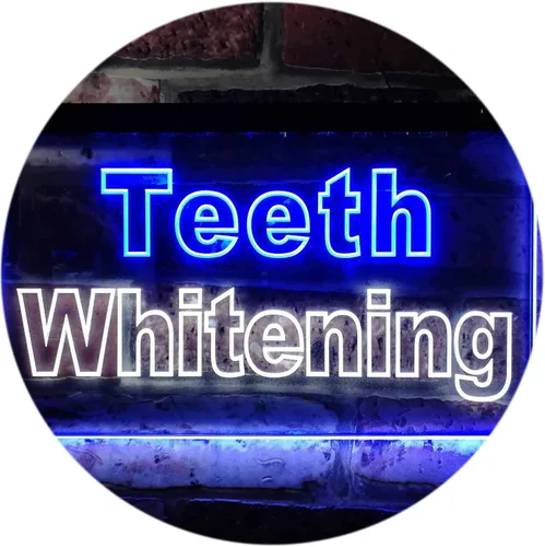 Miniatura 9 de ADVPRO Teeth Whitening Dentist Display Dual Color LED Neon Sign Blue & Red 24" x 16" st6s64-j0996-br