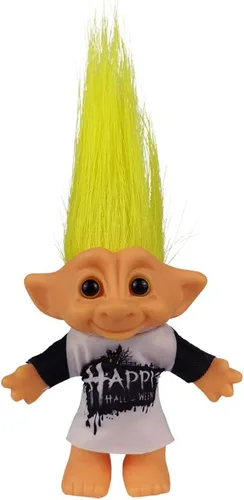 Miniatura 8 de Muñecas vintage Troll cromáticas adorables para colecciones, proyectos escolares, artes y manualidades, recuerdos de fiesta, 7.5 pulgadas de alto