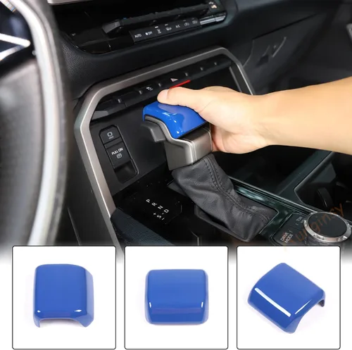 Miniatura 6 de Aunginsy Cubierta de freno de mano para palanca de cambios de automóvil, compatible con Toyota Tundra 2022+, Sequoia 2023+ y Tacoma 2024+, perilla
