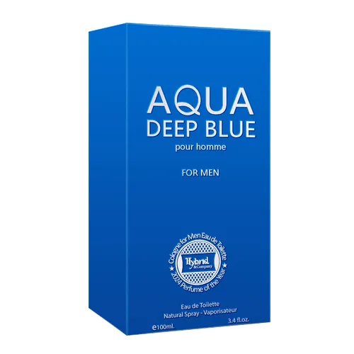 Miniatura 4 de Hybrid & Company Aqua Deep Blue Pour Homme para hombres Eau De Parfum vaporisateur Natural Spray 3.4 Fl Oz