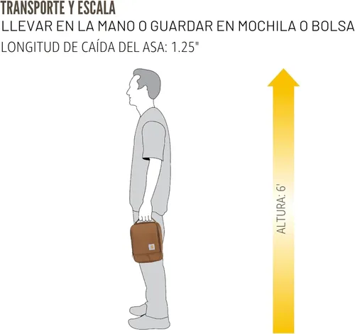 Miniatura 6 de Carhartt Enfriador de almuerzo aislado para hombres y mujeres, lonchera totalmente aislada para el uso diario, color negro