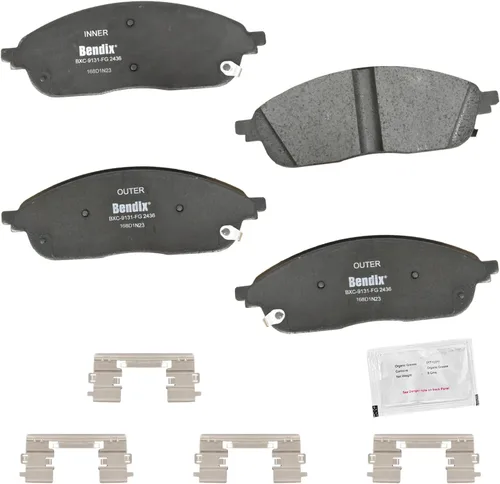 Miniatura 319 de Pastillas de freno delanteras cerámicas Bendix Priority1 CFC2302 para Hyundai Elantra 2021, Sonata 2022-2020, Kia K5 2023-2021