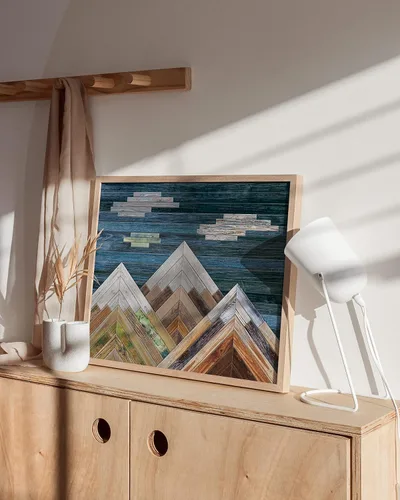 Miniatura 4 de HAUS AND HUES Arte de pared de montaña - Impresiones de paisaje rústico y carteles de naturaleza para decoración de sala de estar