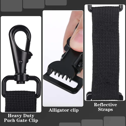 Miniatura 3 de Yingzhao 2 Pieces Firefighter Glove Clip for Work Safety Glove Holder Strap Belt Clip for Work Firefighter Rescue