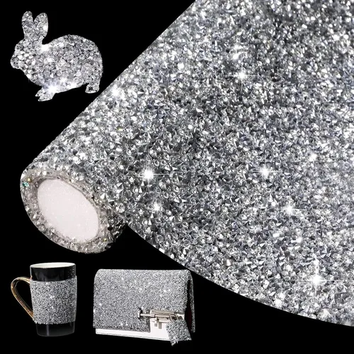 Miniatura 8 de Adhesivo con diamantes de imitación para decoración del hogar, calcomanías autoadhesivas para decoración de autos y manualidades