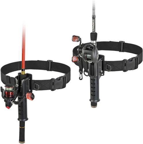 Miniatura 6 de Soporte para cinturón de caña de pescar, soporte para cinturón de pesca, soporte de caña de pescar, cinturón ajustable para pesca, Negro -, Moderno