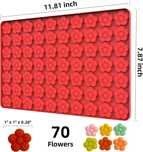 Miniatura 5 de Moldes de silicona para dulces con raspador de silicona margarita y moldes de chocolate