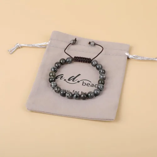 Miniatura 9 de AD Beads Pulseras de piedras preciosas unisex de 0.315 pulgadas (0.315 in), macramé curativo ajustable de 7 a 9 pulgadas Usa esta pulsera