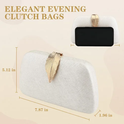 Miniatura 6 de YYW Bolso de noche Bolso de noche para mujer, bolso de noche con purpurina, pequeño bolso cruzado formal para fiesta de boda