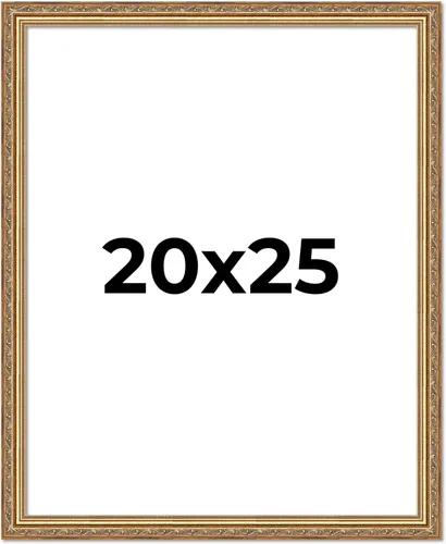 Miniatura 219 de Poster Palooza Marco de fotos de madera maciza ornamentada dorada de 3 x 3 pulgadas, ancho de moldeo de 1.25 pulgadas, con plexiglás acrílico UV