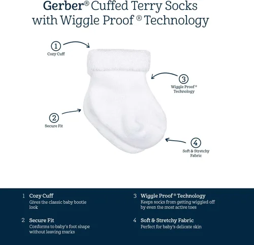 Miniatura 13 de Gerber Paquete de calcetines para bebé de 12 pares