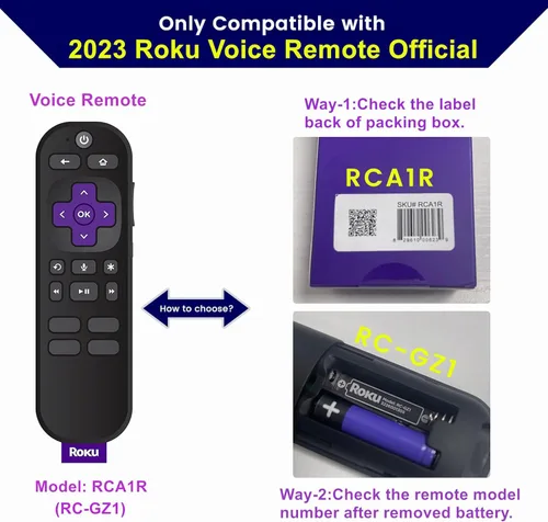 Miniatura 4 de Funda para mando a distancia que brilla en azul para Roku Voice Remote (oficial) Control RCA1R, RC-GZ1 - Funda de silicona antideslizante con Azul