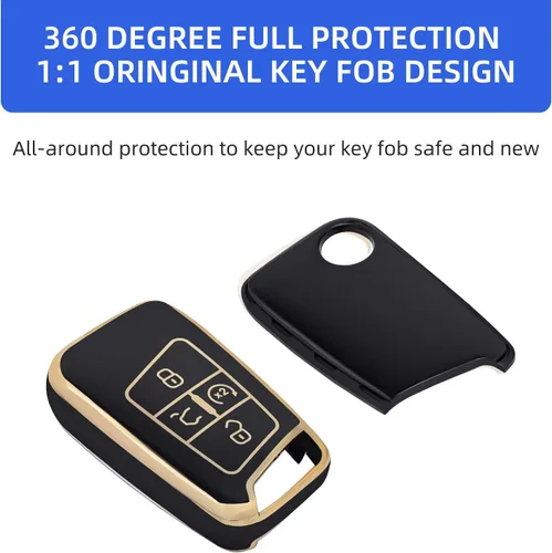 Miniatura 3 de OFFCURVE Funda para llavero para Volkswagen Funda para llavero especial Funda para llavero para 2018-2022 VW Atlas Golf Alltrack Atlas Jetta Passat