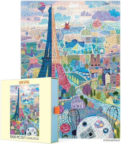 WerkShoppe Paris - Rompecabezas de 1000 piezas, Torre Eiffle