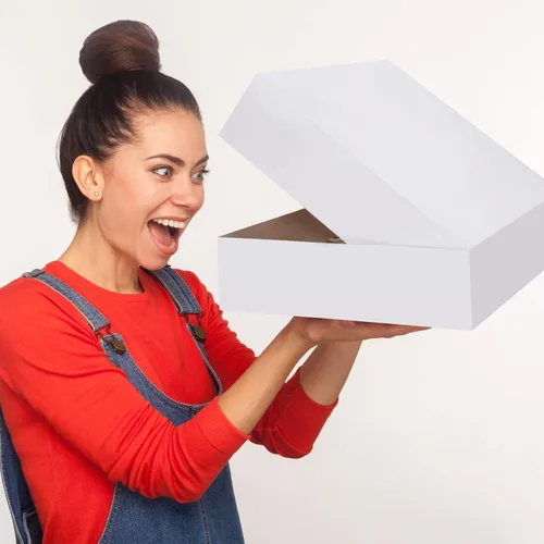 Miniatura 6 de Tudomro Paquete de 10 cajas para pasteles de 19 x 14 x 4 pulgadas, cajas de cartón para tartas, cajas rectangulares grandes, papel kraft sin ventana